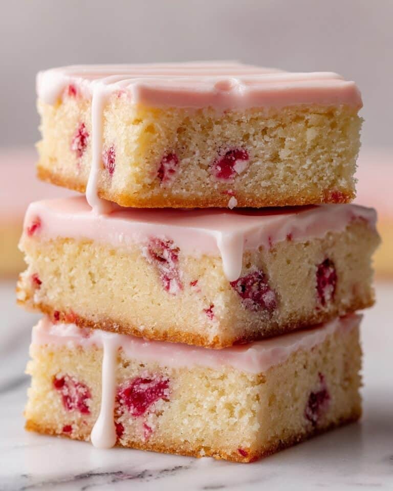 Strawberry Lemon Blondies Recipe