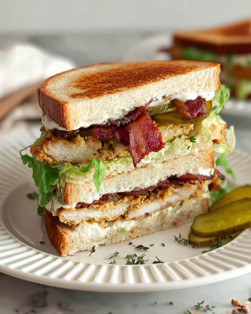 Crunchy Fried Green Tomato BLT Sandwich Recipe