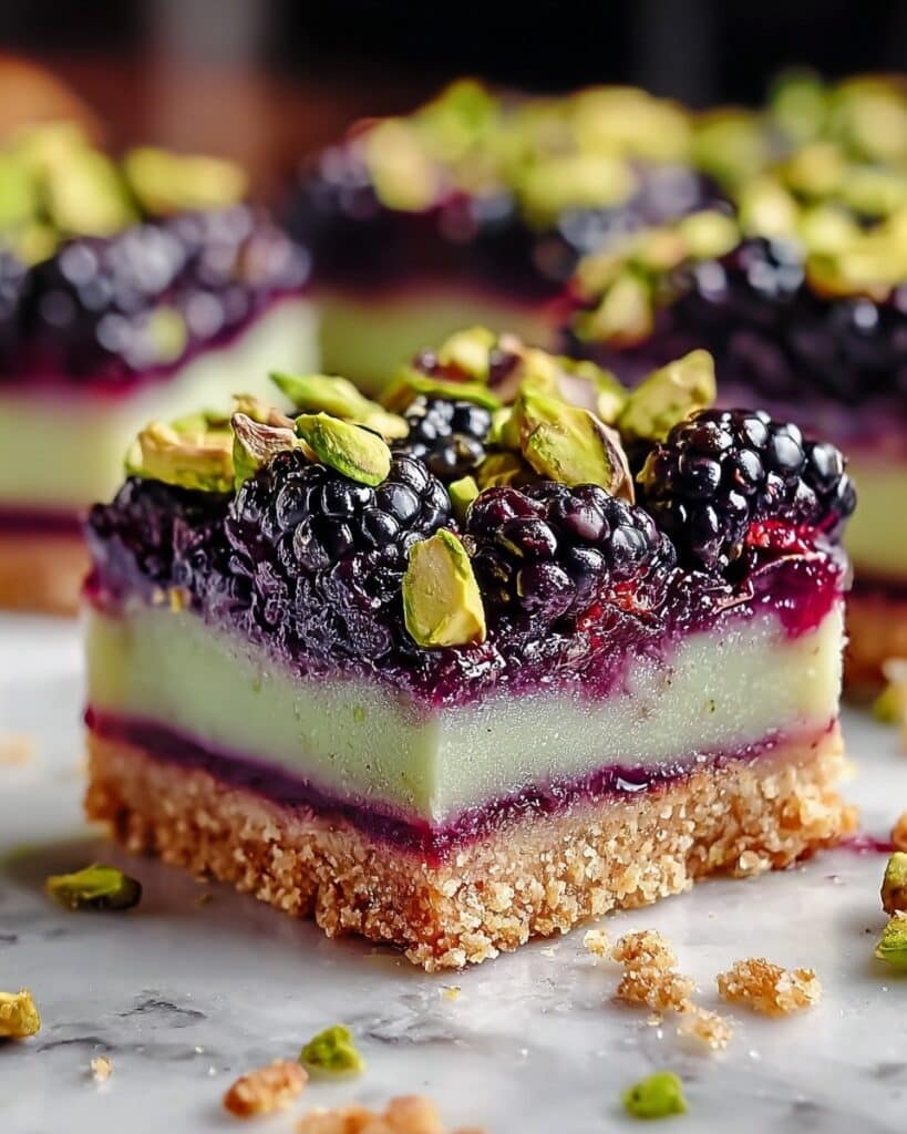 Blackberry Pistachio Dream Bars: Irresistible Homemade Bliss Recipe