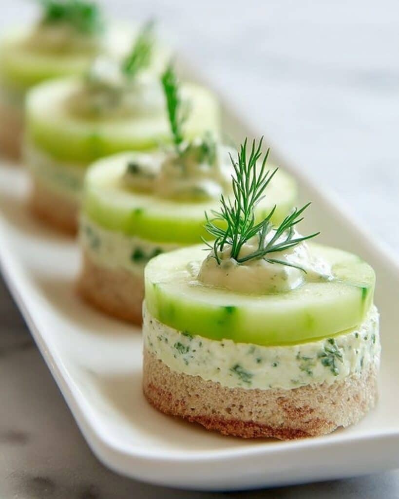 Cucumber-Dill Canapé Recipe
