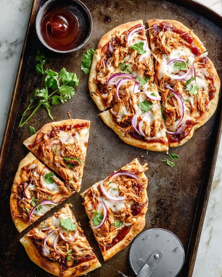 BBQ Chicken Pita Pizzas Recipe