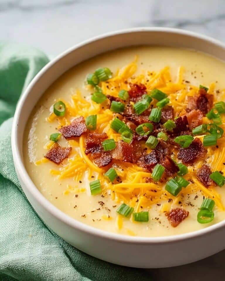 Cheesy Instant Pot Loaded Baked Potato Soup Recipe