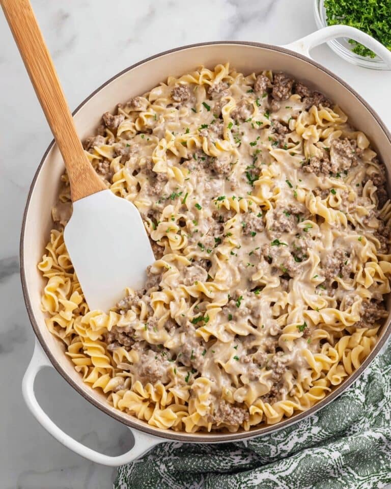 30-Minute Ground Beef Stroganoff Recipe