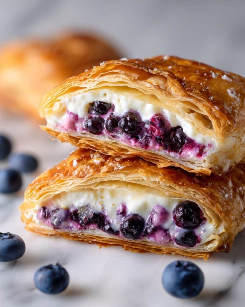 Blueberry Cream Cheese Puff Pastry Recipe