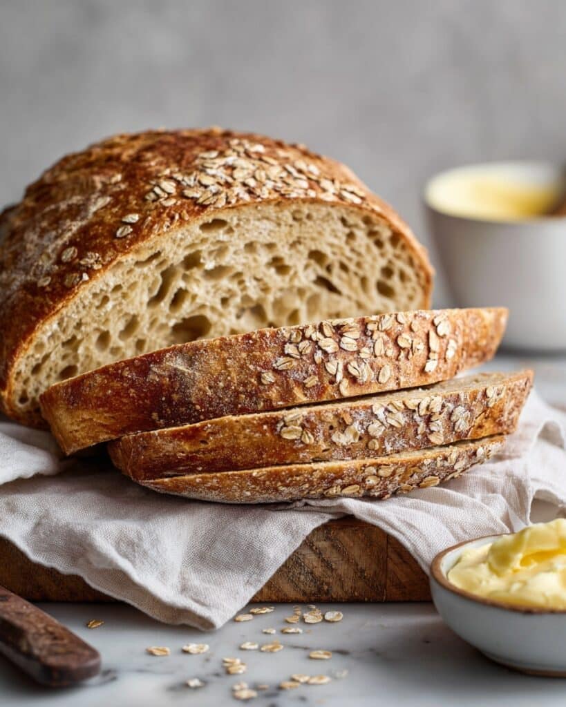 Honey Oat Sourdough Bread Recipe