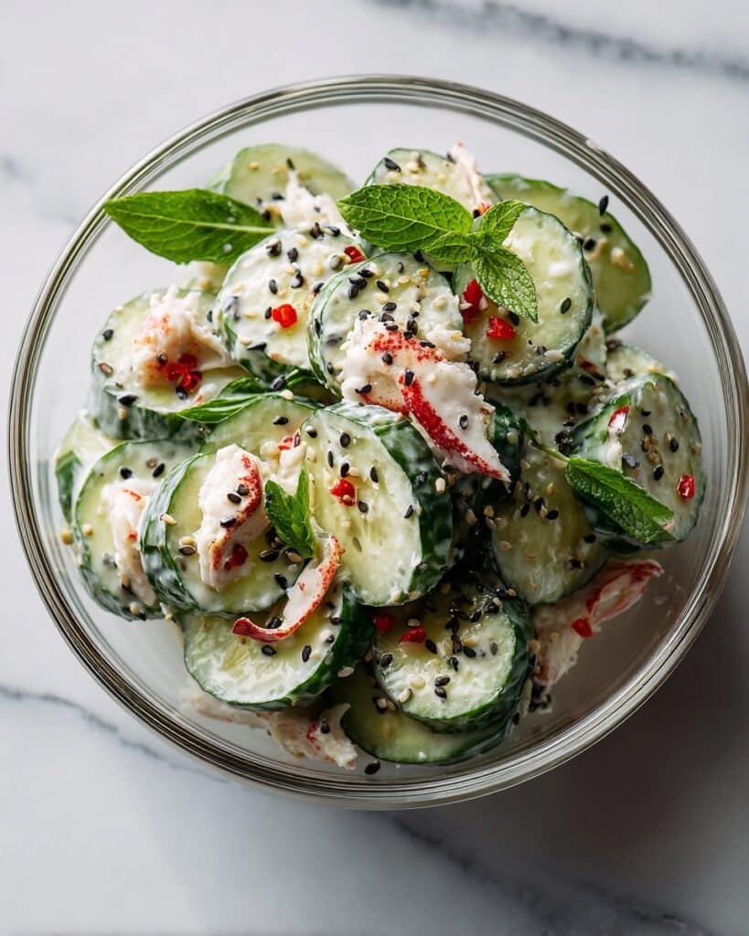 Easy California Roll Cucumber Salad Recipe