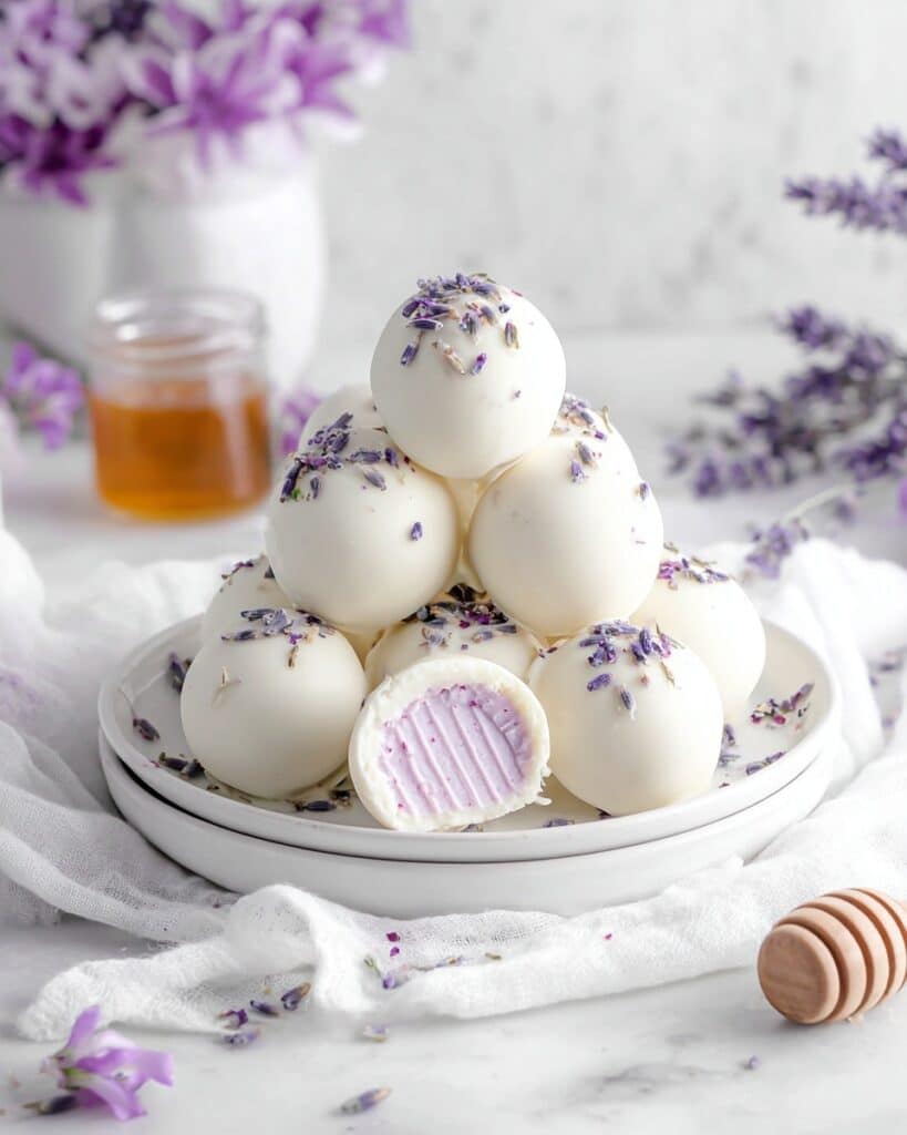Honey Lavender White Chocolate Truffles Recipe