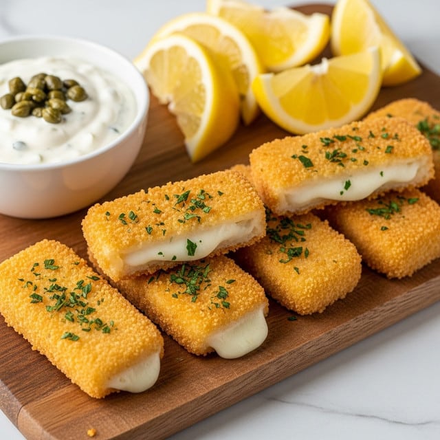 Crispy Baked Fish Sticks with Tartar Sauce Recipe