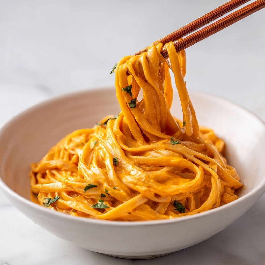 Creamy Gochujang Udon Noodles Recipe
