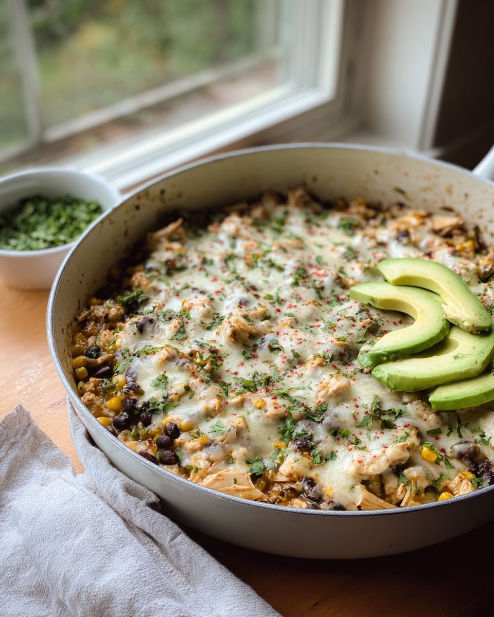 Salsa Verde Chicken & Rice Skillet Recipe