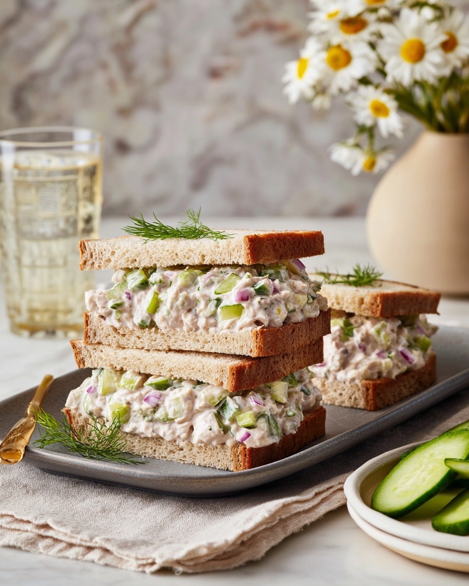 Easy Cucumber Salad Sandwiches Recipe