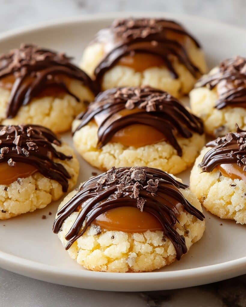 Twix Thumbprint Cookies Recipe