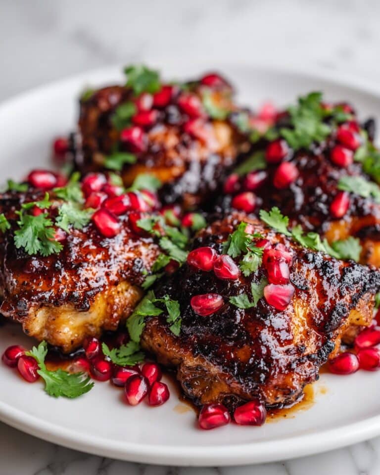 Sticky Pomegranate Chicken Recipe