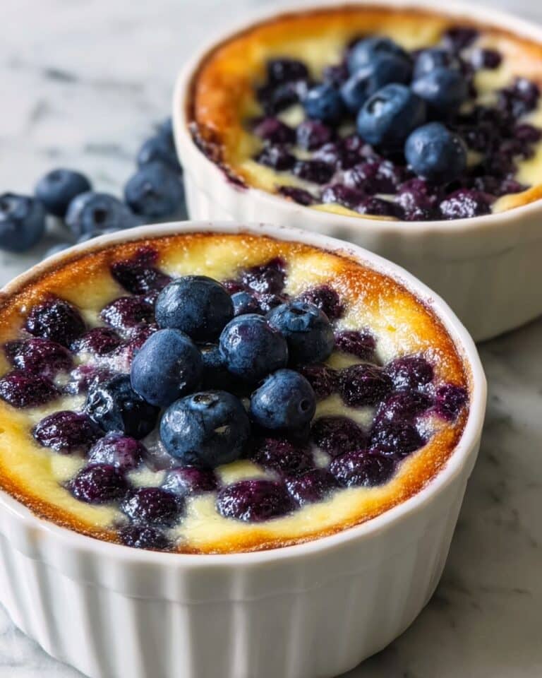 High-Protein Baked Blueberry Cottage Cheese Bowls Recipe