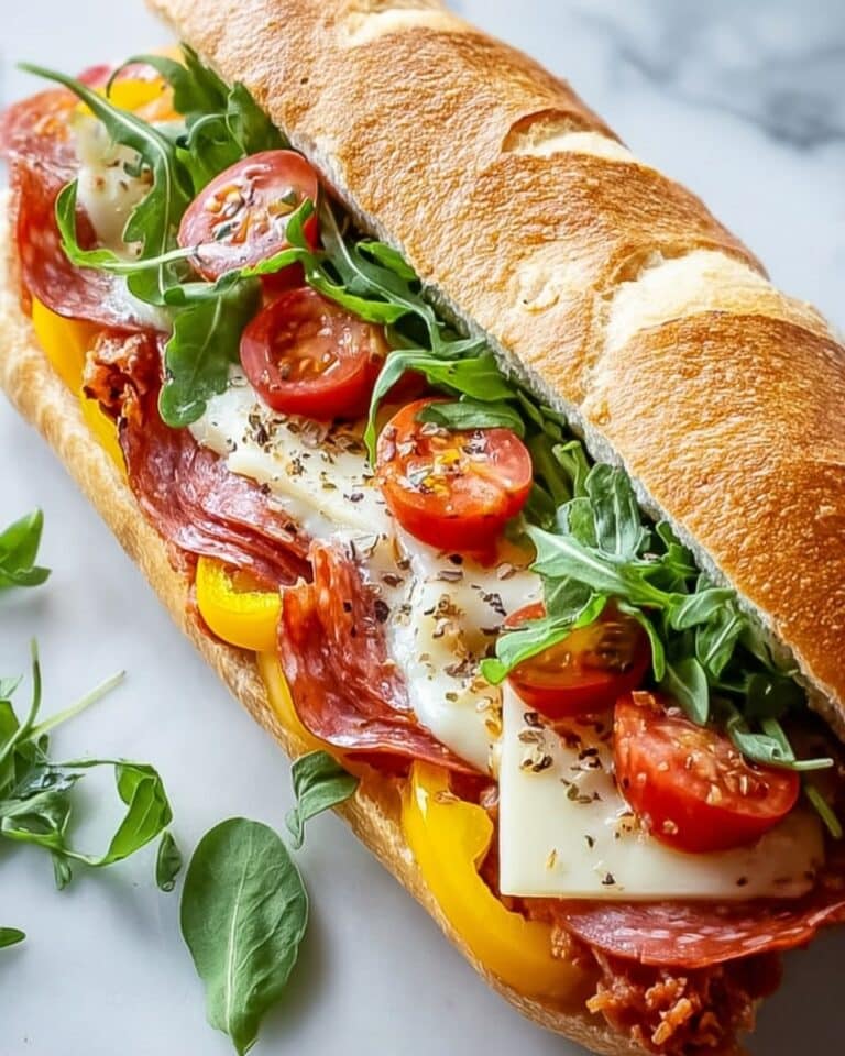Easy Spring Lunch Baked Italian Grinder Sandwiches Recipe