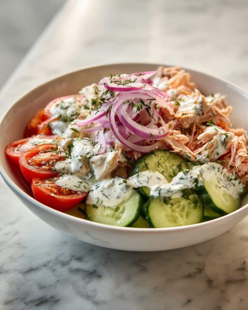 Zesty Tzatziki Chicken Salad Recipe