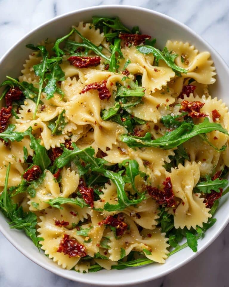 Quick Lemon Arugula Pasta Salad Recipe