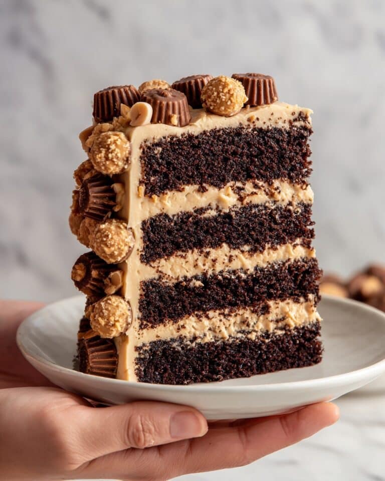 Peanut Butter Chocolate Layer Cake Recipe