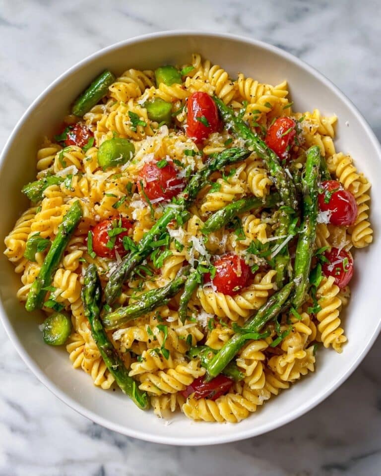 Zesty Lemon Herb Asparagus Pasta Salad Recipe