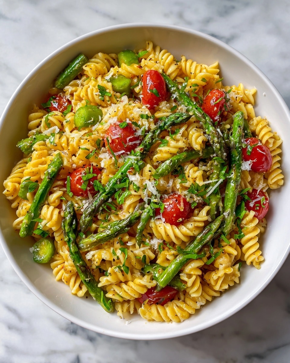 Zesty Lemon Herb Asparagus Pasta Salad Recipe