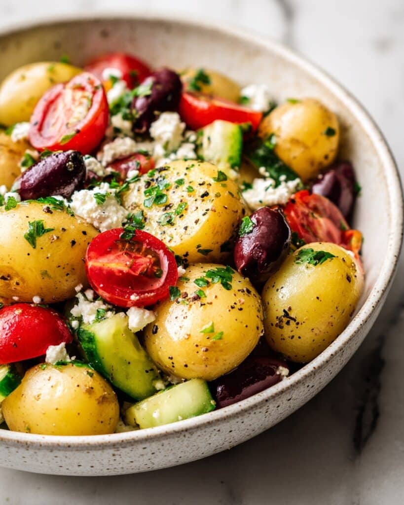 Greek Potato Salad with Feta Recipe
