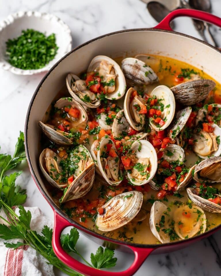Savory Clams and Chorizo in Wine Broth for Cozy Nights Recipe