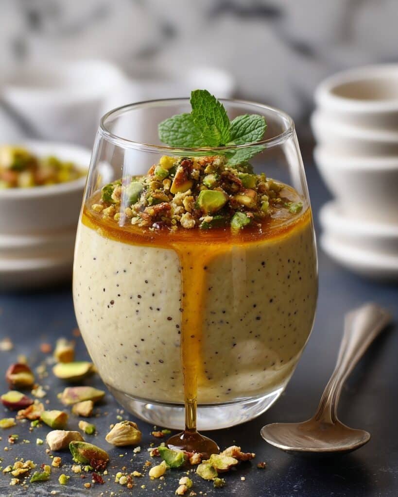 Sea Salt & Olive Oil Parfait with Pistachio Crunch Recipe