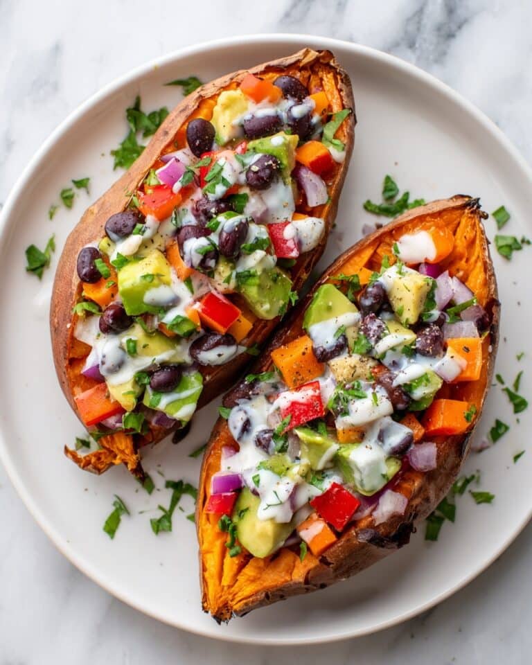 Harvest Loaded Sweet Potatoes with Maple-Pecan Crunch Recipe