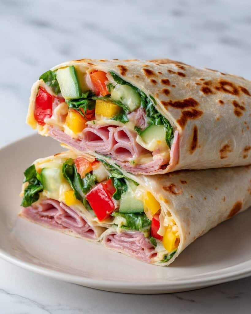 Easy Crispy Ham Veggie Wraps That Will Elevate Your Lunch Game Recipe