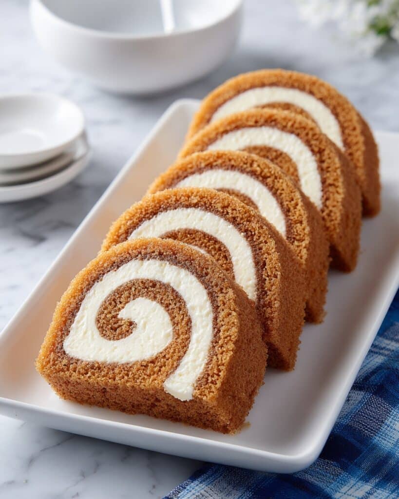 Carrot Cake Roll with Cream Cheese Frosting Recipe