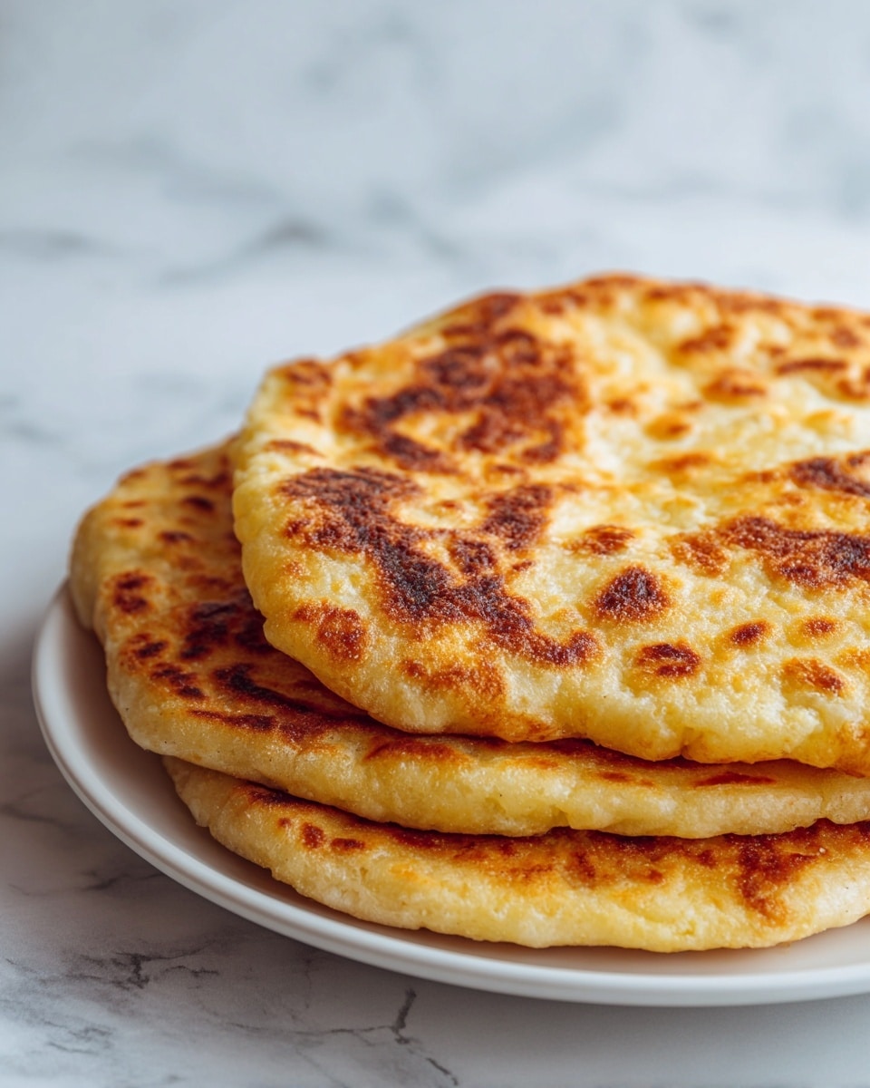 The image shows three golden-brown, crispy fried patties stacked slightly overlapping on a white plate, with a lightly browned, crunchy crust on top and a soft, textured inside visible at the edges. The patties have uneven, rustic shapes and a warm, inviting color that suggests they are freshly cooked. The plate sits on a white marbled surface. photo taken with an iphone --ar 4:5 --v 7