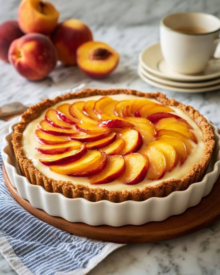 Custard Peach Pie Recipe