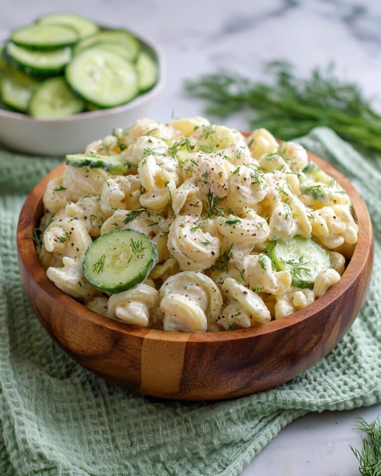 Crunchy Cucumber Pasta Salad Recipe