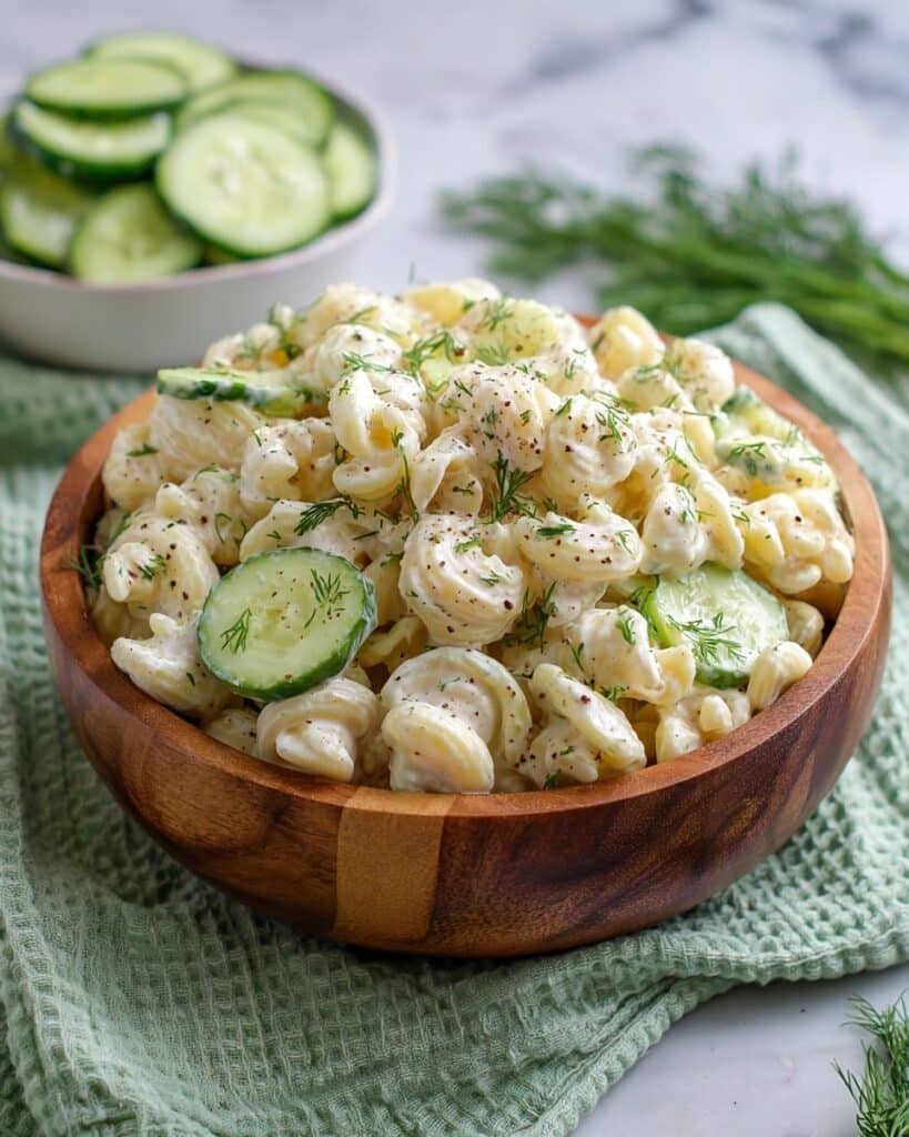 Crunchy Cucumber Pasta Salad Recipe