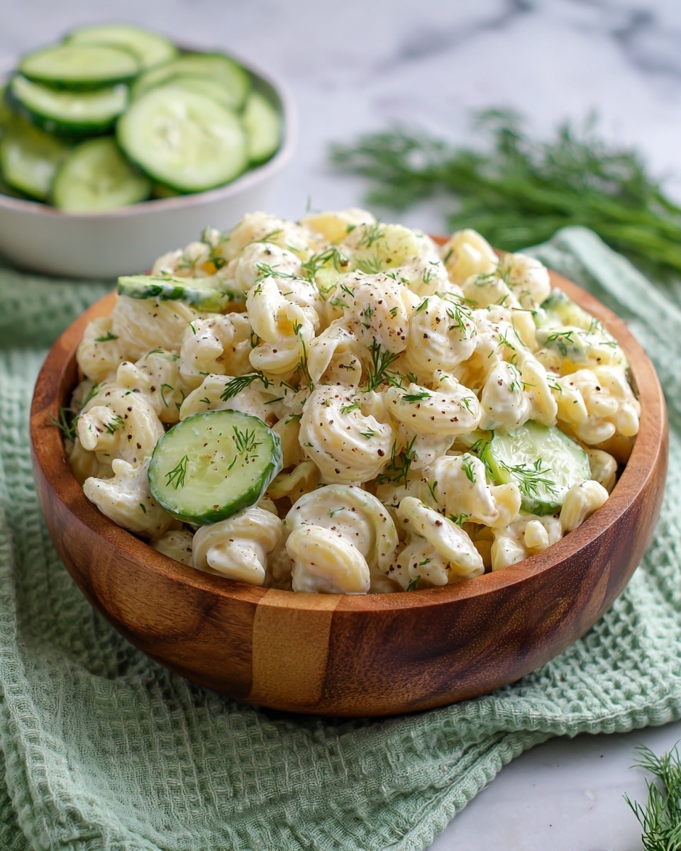 Crunchy Cucumber Pasta Salad Recipe