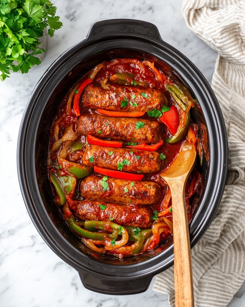 Crockpot Sausage & Peppers Recipe