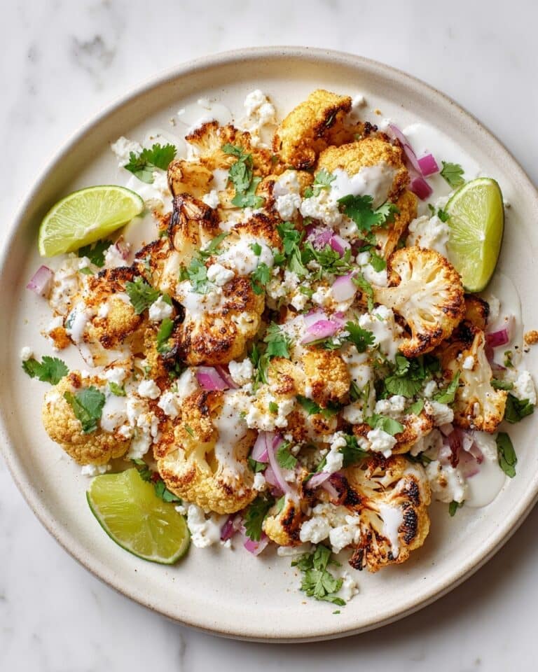 Smoky Grilled Mexican Cauliflower Elote Recipe