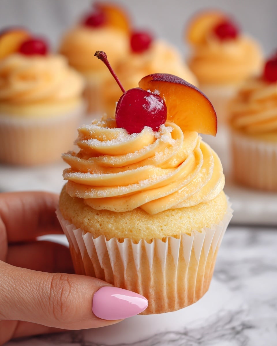 Peach Bellini Cupcakes Recipe