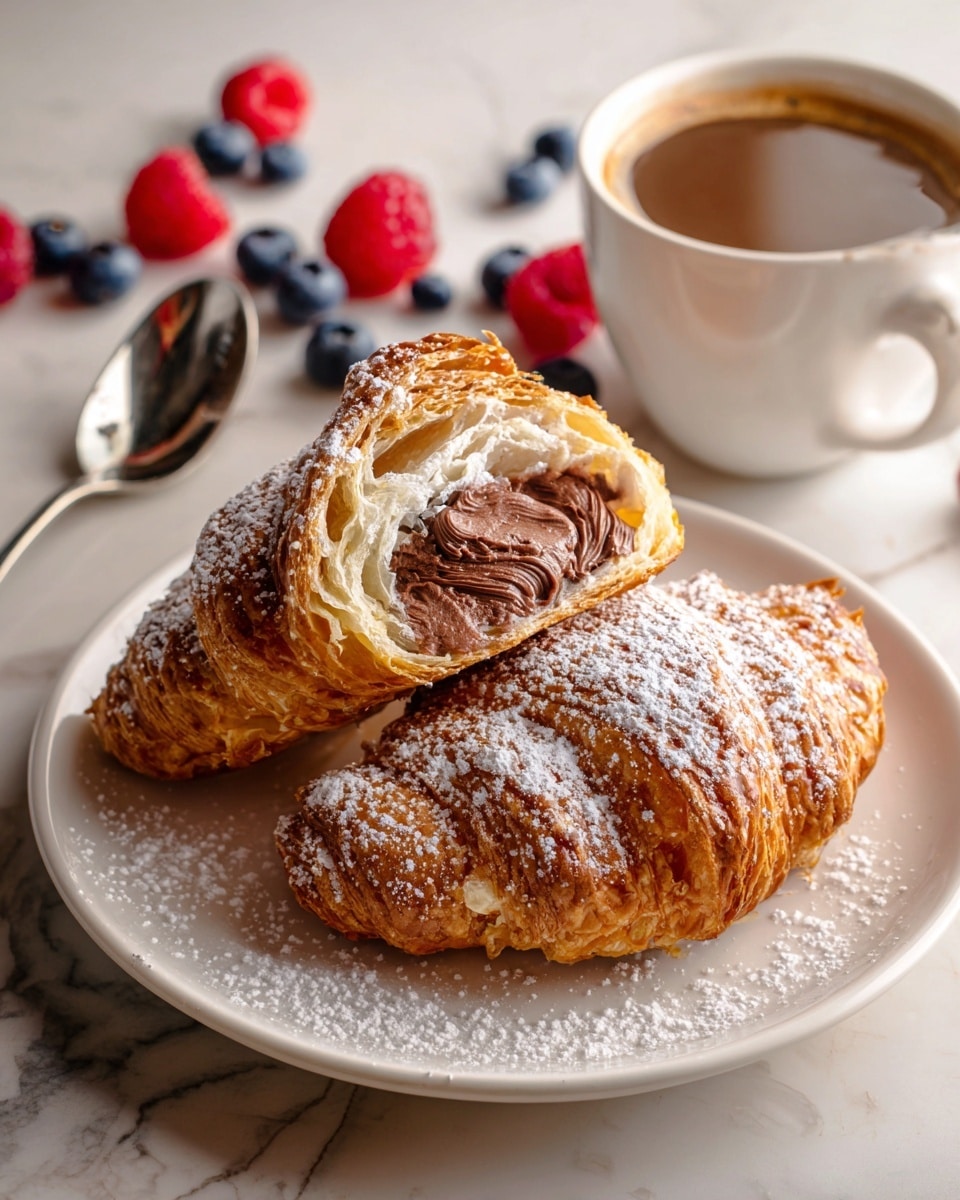 Nutella Lava Croissant Bake Recipe