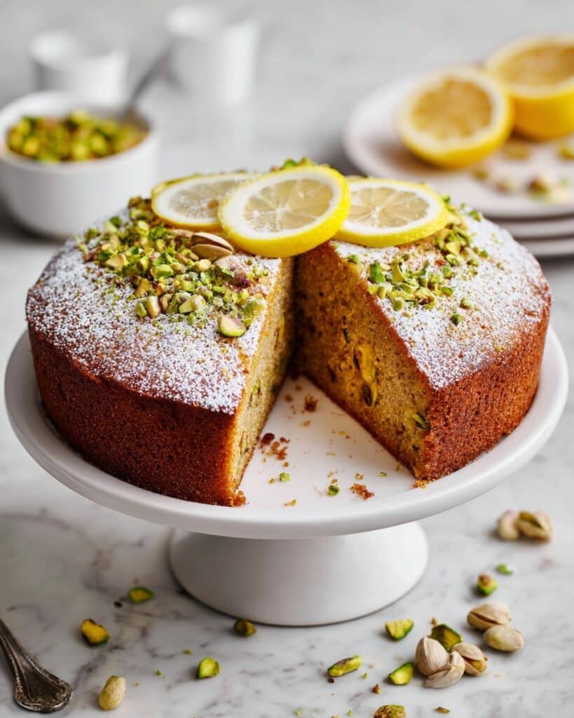 Flourless Lemon Pistachio Cake Recipe